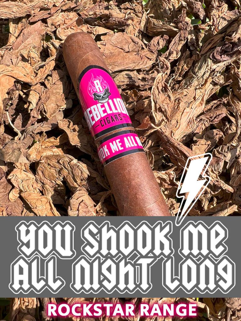 YOU SHOOK ME ALL NIGHT LONG CIGAR BY REBELLION CIGARS
